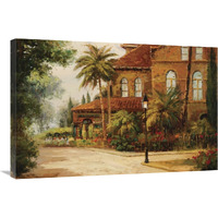 Hacienda de Santiago - Horizontal Crop-Canvas Art-36"x24"