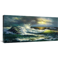 Ocean Waves-Canvas Art-36&quotx18"