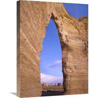 Arch in Monument Rocks National Landmark, Kansas-Canvas Art-18"x24"