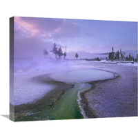 Hot spring, Upper Geyser Basin, Yellowstone National Park, Wyoming-Canvas Art-24"x20"