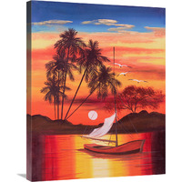 Cat Island Slope 1-Canvas Art-24"x32"