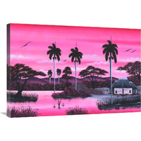 Jumby Village 4-Canvas Art-36"x24"