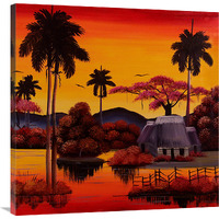 Palms Way-Canvas Art-36&quotx36"