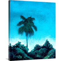 Single Palm-Canvas Art-28&quotx35"