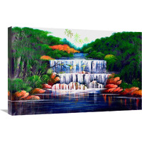 The Grand Waterfall Vivid-Canvas Art-30"x20"