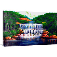 The Grand Waterfall Vivid-Canvas Art-36"x24"