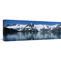 Glaciers flowing down from Harding Ice field, Kenai Fjords NP, Alaska-Canvas Art-36&quotx13.32"