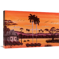 Jumby Village 5-Canvas Art-30"x20"