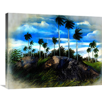 Windy Palms-Canvas Art-32"x24"