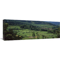 Rice terraced fields, China-Canvas Art-36"x13.32"