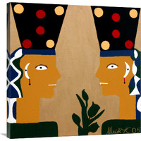 Egyptian Princesses-Canvas Art-36"x36"