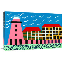 Lighthouse Series - #11-Canvas Art-30"x20"