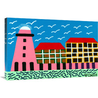 Lighthouse Series - #11-Canvas Art-36"x24"