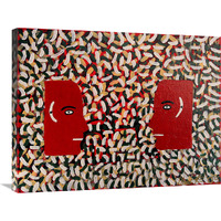 Red Heads-Canvas Art-32"x24"