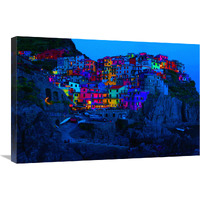 Cinque terra Night-Canvas Art-30"x20.1"