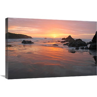 Sunset Beach-Canvas Art-30&quotx20.1"