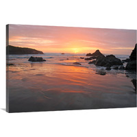 Sunset Beach-Canvas Art-40"x26.8"