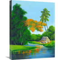 Duck Pond-Canvas Art-18"x24"