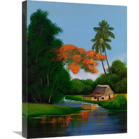 The Water Garden-Canvas Art-18"x24"