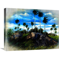 Windy Palms-Canvas Art-24&quotx18"