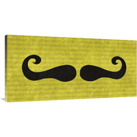 Mustache: Mustachio-Canvas Art-48"x24"