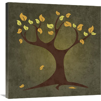 Tree Autumn-Canvas Art-30"x30"