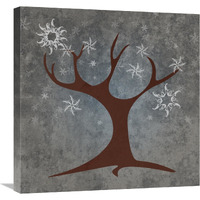 Tree Winter-Canvas Art-24"x24"