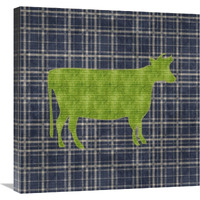 Country Style Cow-Canvas Art-24"x24"