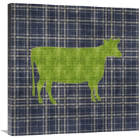 Country Style Cow-Canvas Art-30"x30"