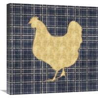 Country Style Hen-Canvas Art-24"x24"