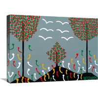 Three Trees-Canvas Art-24"x18"