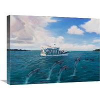 Dolphins-Canvas Art-24"x18"