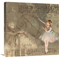 Degas Dancers Collage 1-Canvas Art-24"x24"