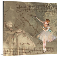 Degas Dancers Collage 1-Canvas Art-36"x36"