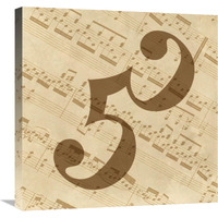 Music - Alto Clef-Canvas Art-24&quotx24"