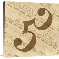 Music - Alto Clef-Canvas Art-30"x30"