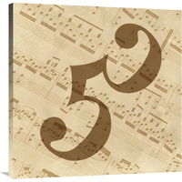 Music - Alto Clef-Canvas Art-36&quotx36"