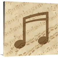 Music - Notes-Canvas Art-30&quotx30"