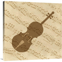 Music - Violin-Canvas Art-36&quotx36"