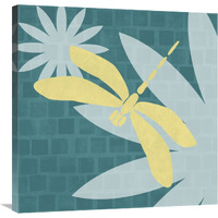 Bright Bugs: Dragonfly-Canvas Art-30"x30"