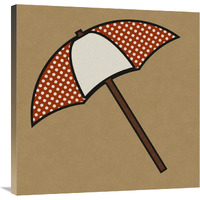 Summer Fun: Umbrella-Canvas Art-30"x30"