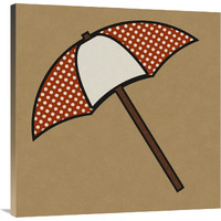 Summer Fun: Umbrella-Canvas Art-36"x36"