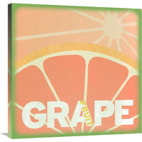 Citrus - Grapefruit-Canvas Art-30"x30"