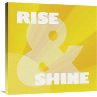 Morning Sentiments - Rise and Shine-Canvas Art-30"x30"