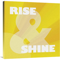 Morning Sentiments - Rise and Shine-Canvas Art-36"x36"