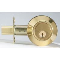 DEADBOLT SINGLE PB (Pack of 1)