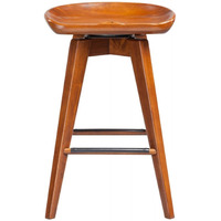 24" Bali Swivel Counter Stool, Walnut