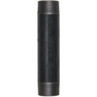 NIPPLE BLACK 1/8"" X 6"" (Pack of 5)