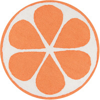 Novogratz Cucina CNA-1 Orange Orange 3' X 3' Round