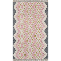 Novogratz Indio IND-1 Pink Beverly 2'3" X 7'10" Runner